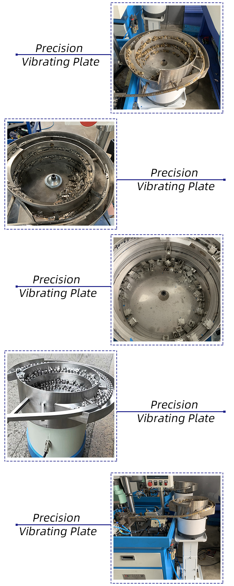 Uncoated Stainless Steel Vibrating Bowl Feeder Automatic Loading