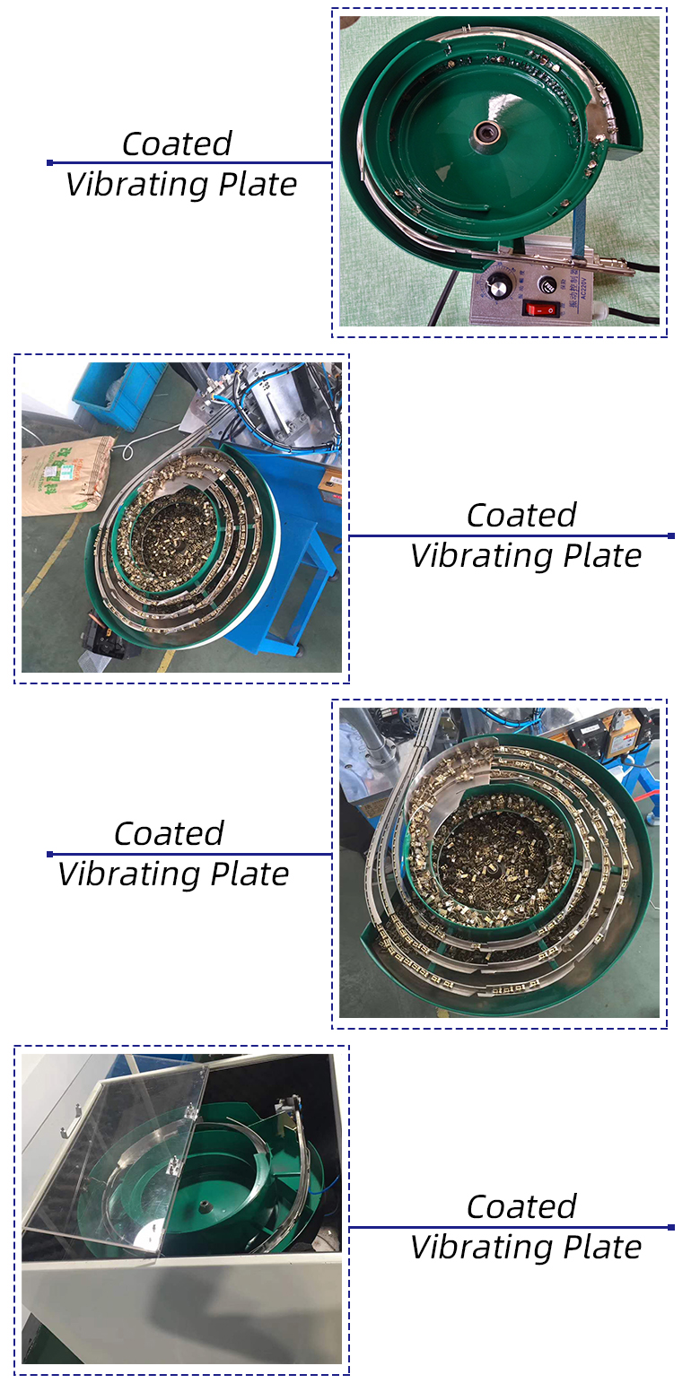 Coated Vibratory Bowl Feeder Custom Adjustable Feeding Track