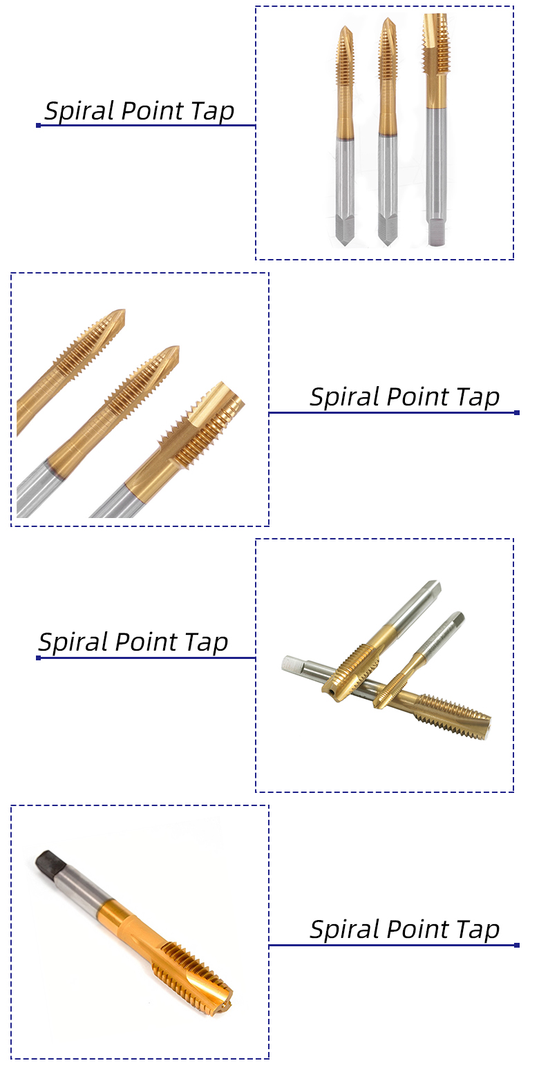 Spiral Point Tap Bit HSS Cobalt Tungsten PVD coating