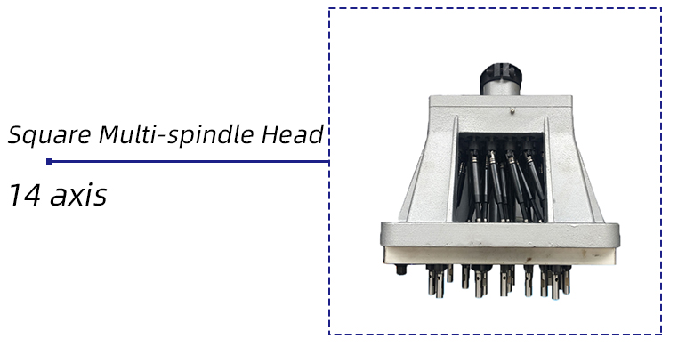 Square Multi-spindle Head 14-axis With CE Certificate