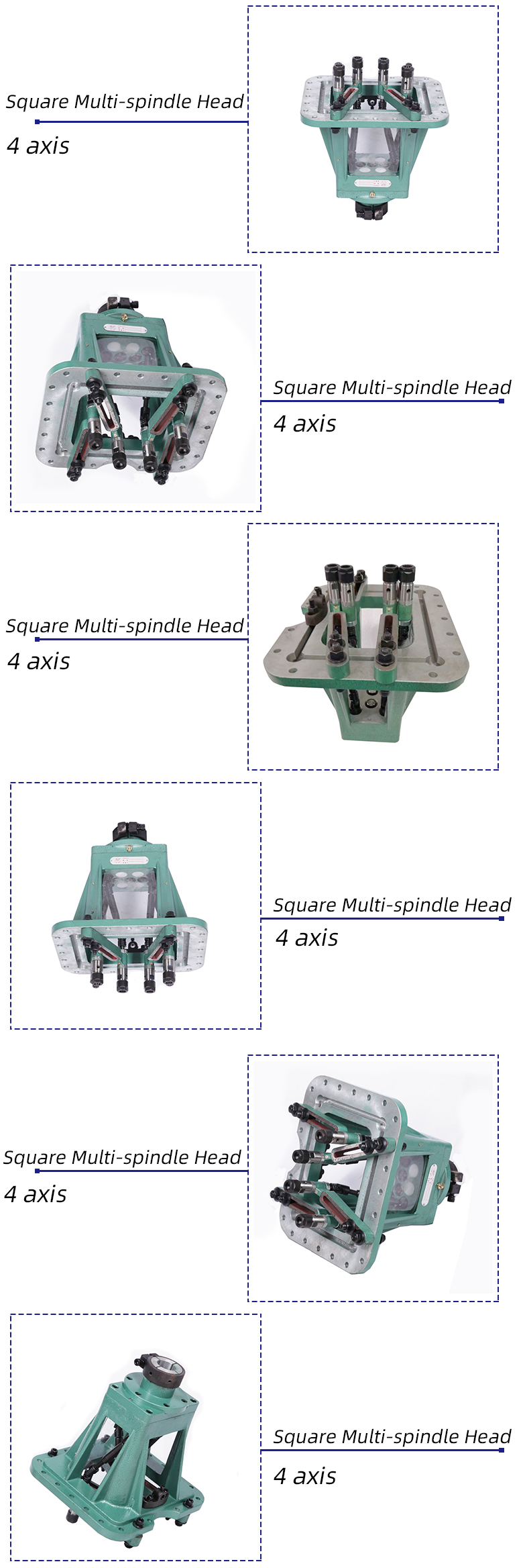 Square Multi-spindle Head 4-axis High Quality Hot Sale